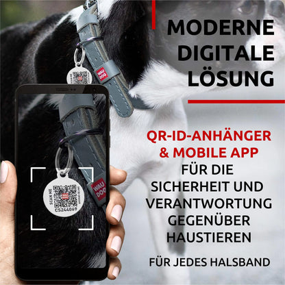 WAUDOG Long Lasting Leather Dog Collar for Large Dogs Medium & Small Dogs